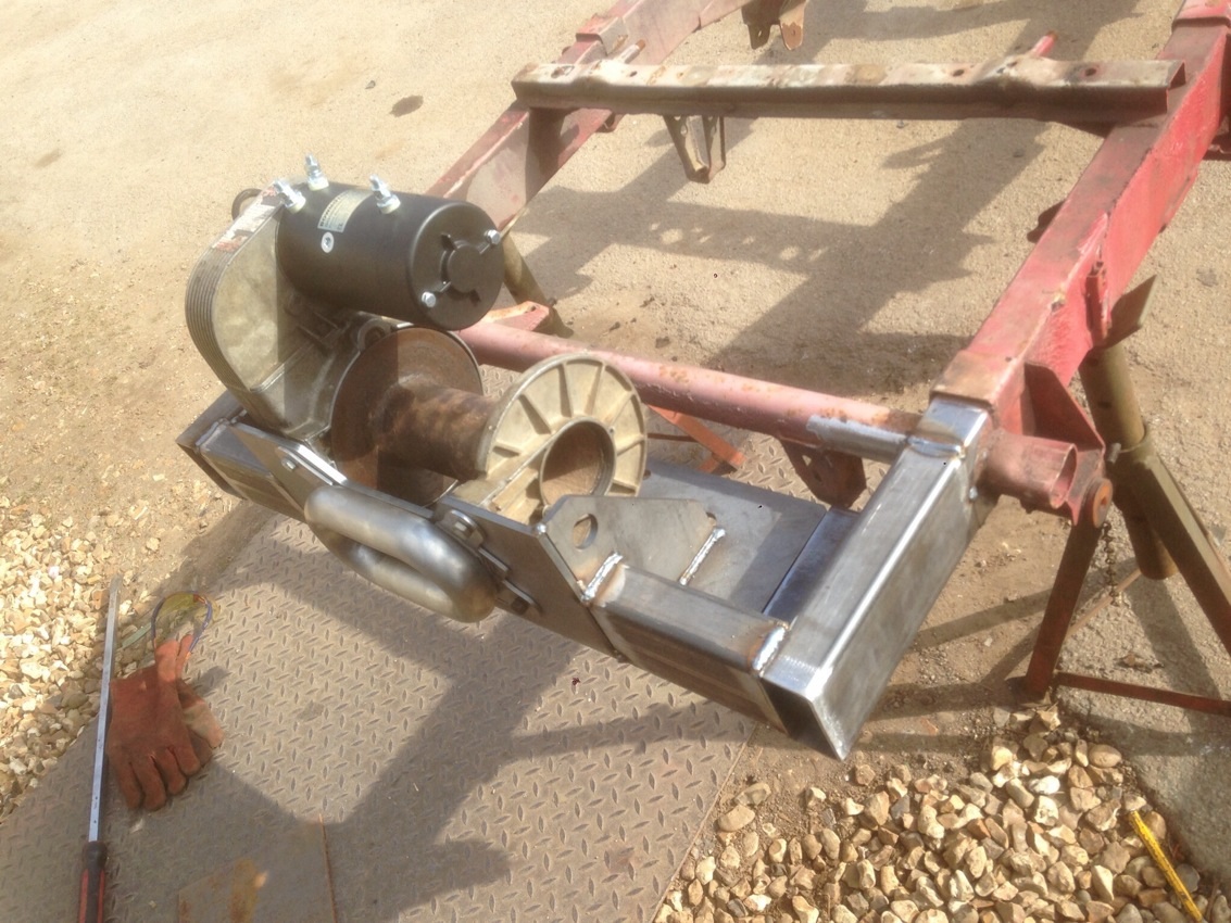 Tacked into place